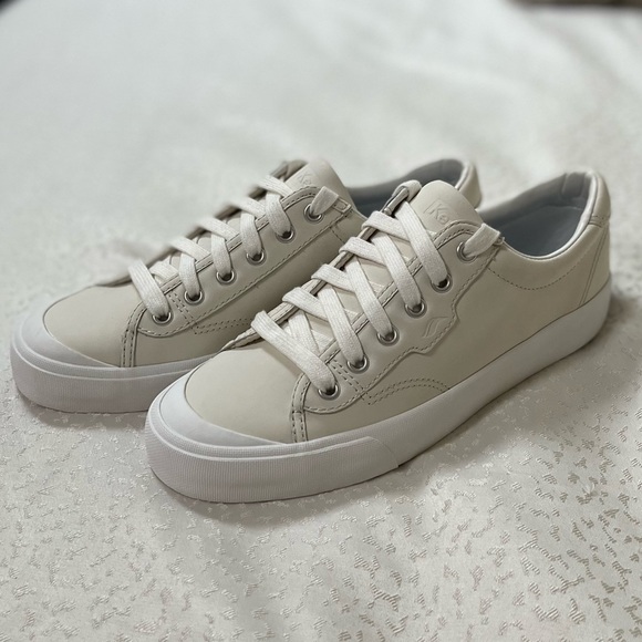 Keds Shoes Newkeds Cream Crew Kick 75 Leather Sneakers Poshmark